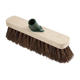 Jantex Wooden Broom Head Stiff Bassine 12in alternative