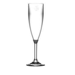 BBP Polycarbonate Champagne Flutes 200ml UKCA Marked at 175ml
