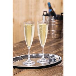 BBP Polycarbonate Champagne Flutes 200ml UKCA Marked at 175ml alternative