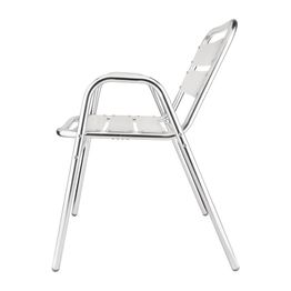 Bolero Aluminium Stacking Chairs Arched Arms alternative