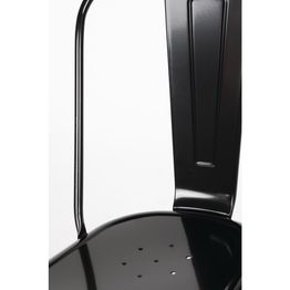 Bolero Bistro Steel Side Chairs Black alternative