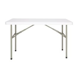 Bolero PE Rectangular Folding Table White 4ft (Single) alternative