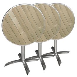 Bolero Round Flip Top Table Ash 600mm alternative