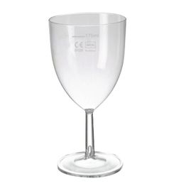 eGreen Polystyrene Wine Glasses 200ml UKCA CE Marked at 175ml