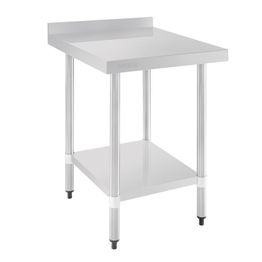 Vogue Stainless Steel Table with Upstand