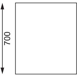 Vogue Stainless Steel Table with Upstand alternative