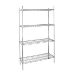 Vogue 4 Tier Wire Shelving Kit 460mm