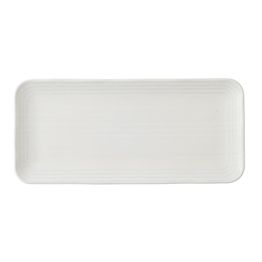 Dudson Harvest Norse White Organic Coupe Rect Platter 350 x 159mm