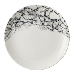 Churchill Kintsugi Accents Quartz Black Evolve Coupe Plate 220mm