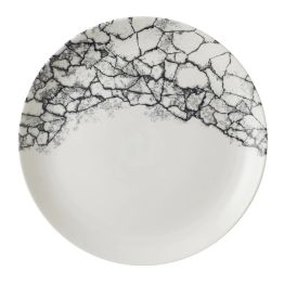 Churchill Kintsugi Accents Quartz Black Evolve Coupe Plate 286mm