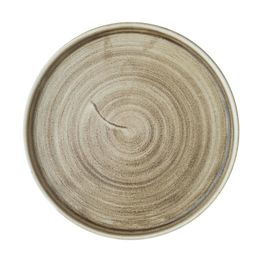 Churchill Stonecast Patina Antique Taupe Walled Plates 220mm