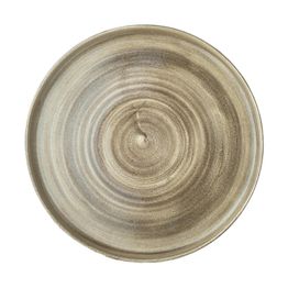 Churchill Stonecast Patina Antique Taupe Walled Plates 260mm