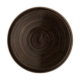 Churchill Stonecast Patina Walled Plates Iron Black 220mm