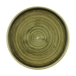 Churchill Stonecast Plume Walled Plates Green 220mm