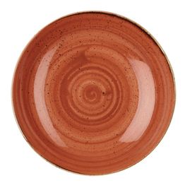 Churchill Stonecast Round Coupe Bowl Spiced Orange 310mm