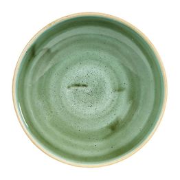 Churchill Stonecast Round Coupe Bowls Samphire Green 182mm
