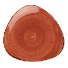 Churchill Stonecast Round Plate Spiced Orange 315mm