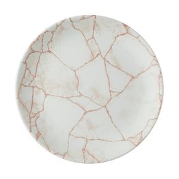 Churchill Studio Prints Kintsugi Evolve Coupe Plates Coral 220mm