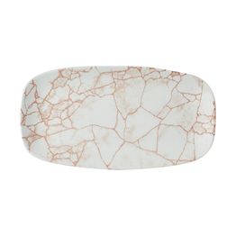 Churchill Studio Prints Kintsugi Oblong Plates Coral 298X152mm