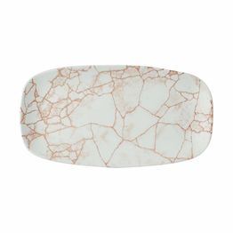 Churchill Studio Prints Kintsugi Oblong Plates Coral 325X187mm