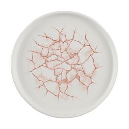 Churchill Studio Prints Kintsugi Walled Plates Coral 220mm