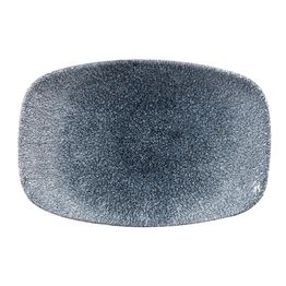 Churchill Studio Prints Raku Rectangular Plate Topaz Blue 237mm