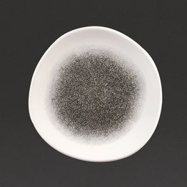 Churchill Studio Prints Raku Round Trace Plates Quartz Black 210mm