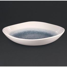 Churchill Studio Prints Raku Trace Triangular Bowl Topaz Blue alternative