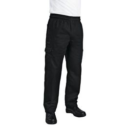 Chef Works Unisex Classic Fit Cargo Chefs Trousers Black alternative