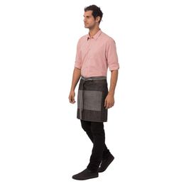 Chef Works Urban Manhattan Half Bistro Apron Black