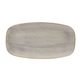 Churchill Stonecast Rectangular Plates Peppercorn Grey 127 x 269mm