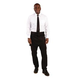 Whites Short Bistro Apron Black alternative