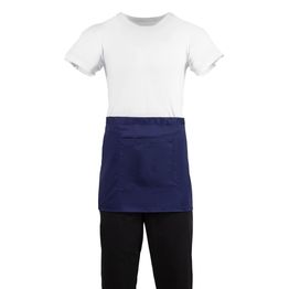 Whites Short Bistro Apron Navy Blue alternative