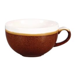 Churchill Monochrome Cappuccino Cup Cinnamon Brown 225ml