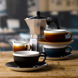 Churchill Monochrome Cappuccino Cup Cinnamon Brown 340ml alternative