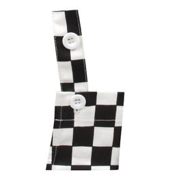 Whites Childrens Bib Apron Big Black and White Check alternative