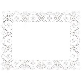 Olympia Rectangular Paper Doilies 400mm