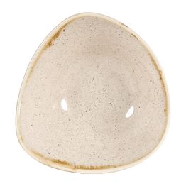 Churchill Stonecast Triangular Bowls Nutmeg Cream 153mm
