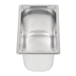 Vogue Heavy Duty Stainless Steel 1/4 Gastronorm Tray 150mm alternative