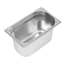 Vogue Heavy Duty Stainless Steel 1/4 Gastronorm Tray 150mm