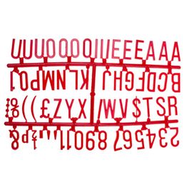 Beaumont 31mm Letter Set (390 characters) Red