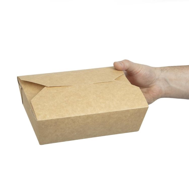 Colpac Recyclable Kraft Microwaveable Food Boxes 1950ml / 68oz 10116 ...
