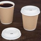 Fiesta Compostable Bagasse Coffee Cup Lids 225ml / 8oz additional 5