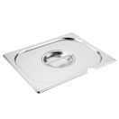 Vogue Stainless Steel 1/2 Gastronorm Notched Lid additional 1