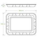 Bio Cane Produce Trays Natural 7" x 5" additional 2