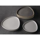 Churchill Stonecast Grey Triangle Walled Chefs Plates 200mm additional 3