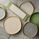 Churchill Stonecast Nutmeg Cream Organic Walled Plates 206mm additional 2