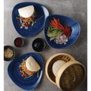 Churchill Stonecast Patina Triangular Bowls Cobalt 153mm additional 2