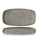 Churchill Stonecast Peppercorn Grey Chefs' Walled Oblong Plate 300mm additional 1