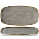 Churchill Stonecast Peppercorn Grey Chefs' Walled Oblong Plate 350mm additional 1